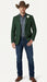 Men’s Green Western Blazer Jacket – Classic Cowboy Style Sport Coat for Wedding, Party and Formal Events