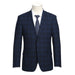 564-3 Men's Slim Fit Wool Blend Stretch Checked Suit