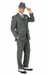 Men’s 1920s Gray Zoot Suit  – 4 Buttons  Gangster Wide Lapel Long Jacket 3-Piece Suit in Grey Color Classic Fit Pleated Pants