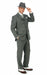 Men’s 1920s Gray Zoot Suit  – 4 Buttons  Gangster Wide Lapel Long Jacket 3-Piece Suit in Grey Color Classic Fit Pleated Pants