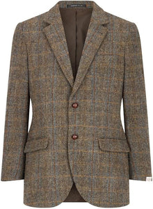 Walker and Hawkes Harris Tweed Blakemore Blazer for Men - Hand-Woven Wool Tweed Jacket with Polyester Lining, Regular Fit