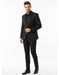 Mens Classic Black Designer Blazer with Beaded Lapel – Elegant Formal and Party Wear Dinner Jacket For Groom