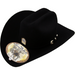 6x Larry Mahan Real Fur Felt Cowboy Hat Black