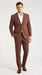 Men’s Coffee Brown 2-Piece Suit – Classic Two-Button Wedding, Business and Formal Suit