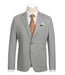 Half Canvas Slim Fit Blazer in Gray