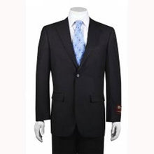 Men's 2-button Solid Charcoal 2 Piece Suits - Two piece Business suits Suit