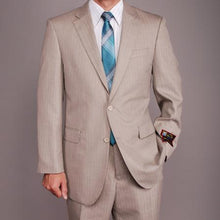 Tweed 3 Piece Suit - Tweed Wedding Suit Mens Sand Herringbone Tweed 2-Button Khaki 2 Piece Suits - Two Piece Business Suits Suit