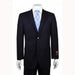 Men's 2-button Dark Navy 2 Piece Suits - Two piece Business suits Suit - Dark Blue Suit Color