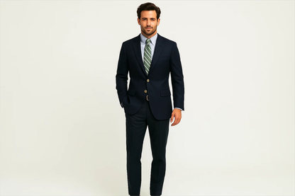 2 Button Big and Tall Size blazer 56 to 80  Suit Dark Navy Cheap Priced Sport coats - Large Sport Jacket - Image 2