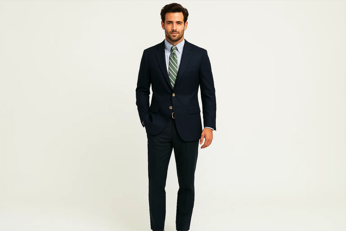 2 Button Big and Tall Size blazer 56 to 80  Suit Dark Navy Cheap Priced Sport coats - Large Sport Jacket - Image 2
