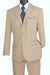 Lucci 2-Button with Flat Front Slacks Budget Suit - Beige