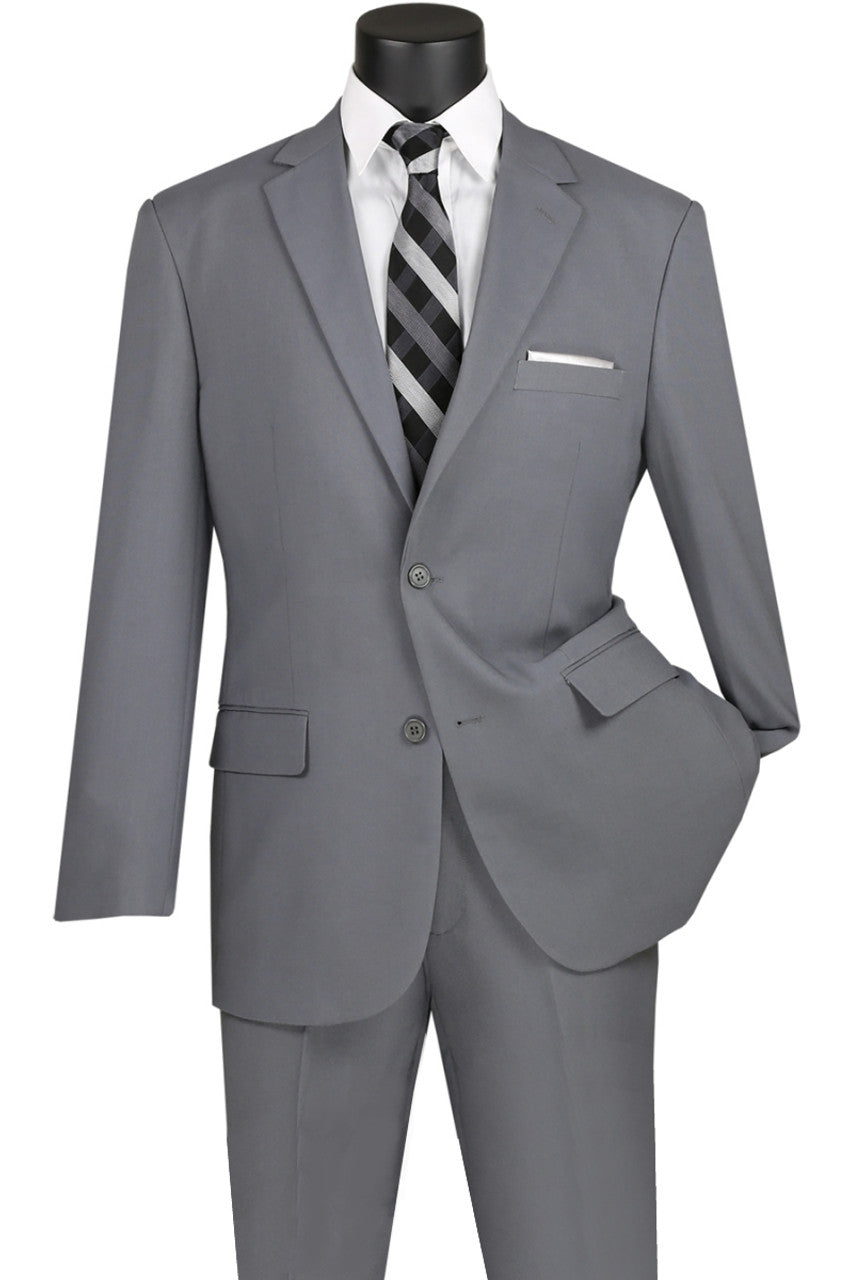 Lucci 2-Button with Flat Front Slacks Budget Suit - Brown main image 1