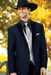 Men 2 Button Trim Cowboy in Navy Cowboy Suit - Country Wedding Suits