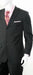 Men's 2 Piece Classic Suit - Pinstripe Black