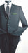 Single Breasted Men's 2 Piece Slim Suit - Narrow Peak Lapel Charcoal