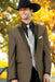 Men 2 Button Trim Cowboy in tan Cowboy Suit - Country Wedding Suits