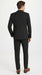 Men’s Black Pinstripe 2-Piece Tuxedo Suit – Two-Button Jacket and Matching Formal Pants