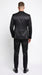 Men’s Black Shiny Sharkskin 2 Piece Suit, Formal Wedding Prom Party Dress Suit