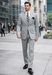 2 Btn Flat Front Pants Glen Plaid, Side Vents, Super 150's Pick Stitch Suit