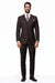 2 Button Brown Suit With A Vest Super 150'S Italian Pick Stitched Lapel Slanted Pocket - Three Piece Suit - 100% Percent Wool Fabric Suit - Worsted Wool Business Suit