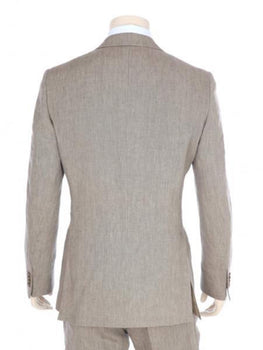 Linen Suit - Mens Summer Suits in Tan Color - Beach Wedding