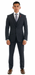 Vitali Brand Suits - 2 Button Sharkskin Textured Pattern Tapered Fit Suit Slim Fit With Vent Charcoal Online Discount Fashion Sale