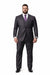 2 Button Heather Charcoal Suit with a Vest Super 150's Italian Pick Stitched Lapel Slanted Pocket  - Three Piece Suit - 100% Percent Wool Fabric Suit - Worsted Wool Business Suit