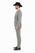 2 Button Notch Collar Rayon/Poly Eleganza Formal Modern Fit Suits Dinner Jacket/Blazer~Grey Suit Fashion Tuxedo For Men