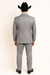 2 Button Notch Collar Rayon/Poly Eleganza Formal Modern Fit Suits Dinner Jacket/Blazer~Grey Suit Fashion Tuxedo For Men