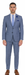 Vitali Brand Suits - 2 Button Slim Fit Sharkskin Textured Pattern Tapered Fit Suit With Vent Light Blue Online Discount Fashion Sale