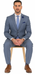 Vitali Brand Suits - 2 Button Slim Fit Sharkskin Textured Pattern Tapered Fit Suit With Vent Light Blue Online Discount Fashion Sale