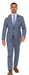 2 Button Slim Fit Sharkskin Textured Pattern Tapered Fit Suit With Vent Light Blue Online Discount Fashion Sale
