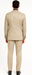 Vitali Brand Suits - 2 Button Suit Slim Fit Sharkskin Textured Pattern Tapered Fit With Vent Sand Online Discount Fashion Sale