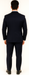 Vitali Brand Suits - Men'S Dark Navy Slim Fit Vent Sharkskin Shiny Vested 3 Piece Suit Online Discount Fashion Sale - Dark Blue Suit Color