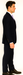 Vitali Brand Suits - 2 Button Suit Slim Fit Sharkskin Textured Pattern Tapered Fit With Vent Dark Navy Online Discount Fashion Sale