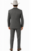 2 Button Trim Tuxedo in Grey Suit - Country Wedding Suits