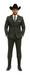 2 Button Trim Tuxedo in Grey Suit - Country Wedding Suits