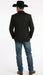 Men’s Black Western Blazer Jacket, Classic Cowboy Style Sport Coat for Casual Formal Wear with Jeans
