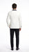 Men’s Vintage Hollywood Ivory Double-Breasted Tuxedo – Black Peak Lapel Wedding and Formal Suit