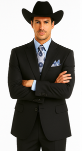 2 PC 2 Buttons Suit Luxurious Poly Rayon Charcoal Cheap Priced Business Suit Clearance Sale