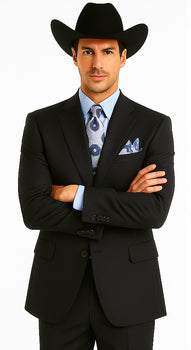 2 PC 2 Buttons Suit Luxurious Poly Rayon Charcoal Cheap Priced Business Suit Clearance Sale - Image 4