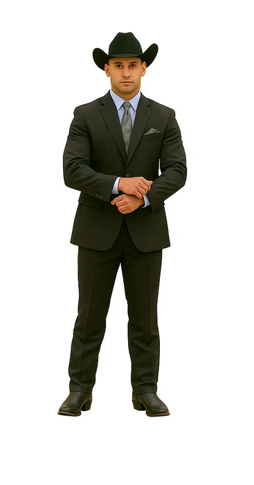 2 PC 2 Buttons Suit Luxurious Poly Rayon Charcoal Cheap Priced Business Suit Clearance Sale