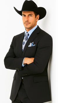 2 PC 2 Buttons Suit Luxurious Poly Rayon Charcoal Cheap Priced Business Suit Clearance Sale - Image 7