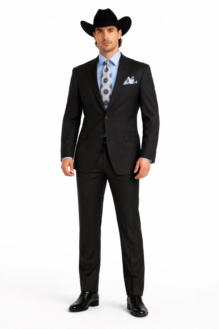 2 PC 2 Buttons Suit Luxurious Poly Rayon Charcoal Cheap Priced Business Suit Clearance Sale Modern Fit