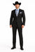 2 PC 2 Buttons Suit Luxurious Poly Rayon Charcoal Cheap Priced Business Suit Clearance Sale