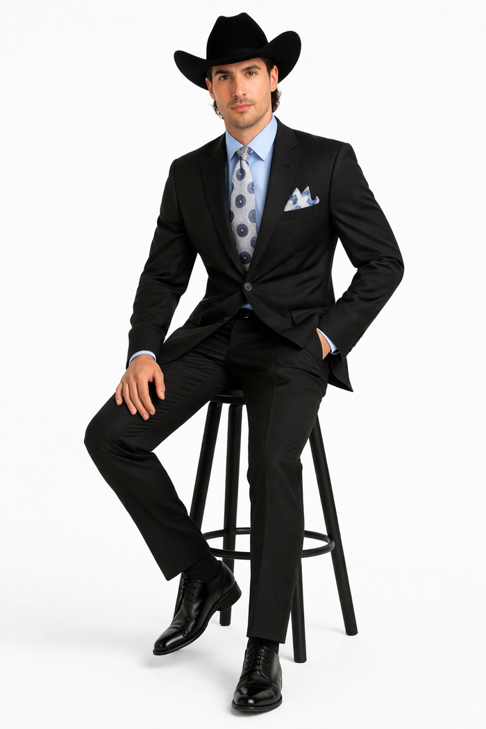 2 PC 2 Buttons Suit Luxurious Poly Rayon Charcoal Cheap Priced Business Suit Clearance Sale Modern Fit