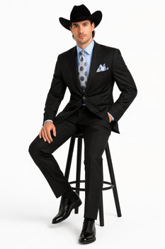 2 PC 2 Buttons Suit Luxurious Poly Rayon Charcoal Cheap Priced Business Suit Clearance Sale