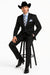 2 PC 2 Buttons Suit Luxurious Poly Rayon Charcoal Cheap Priced Business Suit Clearance Sale