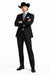 2 PC 2 Buttons Suit Luxurious Poly Rayon Charcoal Cheap Priced Business Suit Clearance Sale