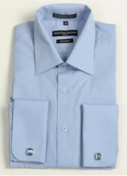 20 Inch Neck Dress Shirts in Medium Blue Medium Blue / XXL 18.5” Neck / 34-35” Sleeve